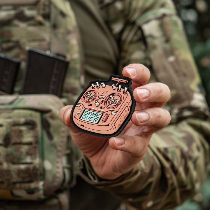 M-Tac нашивка пульт FPV рожевий (PVC)