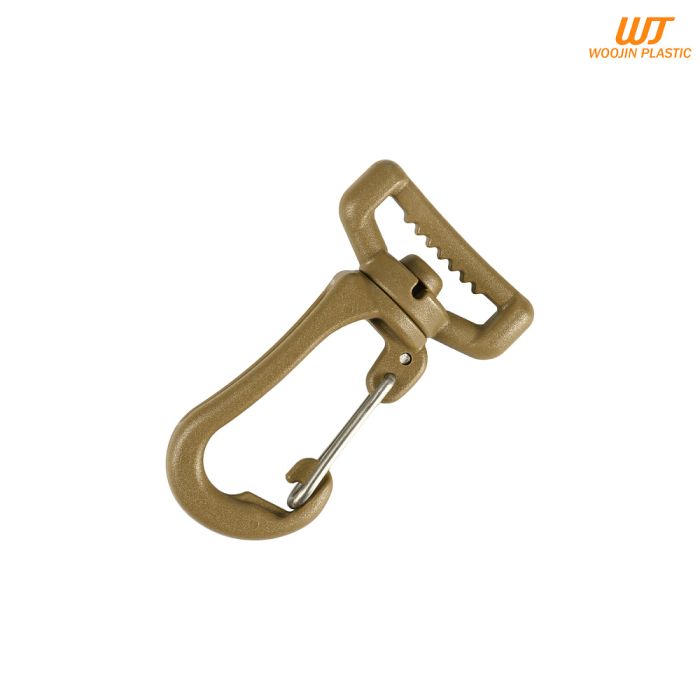 Woojin Plastic карабін Stable Metal Hook 25mm Coyote