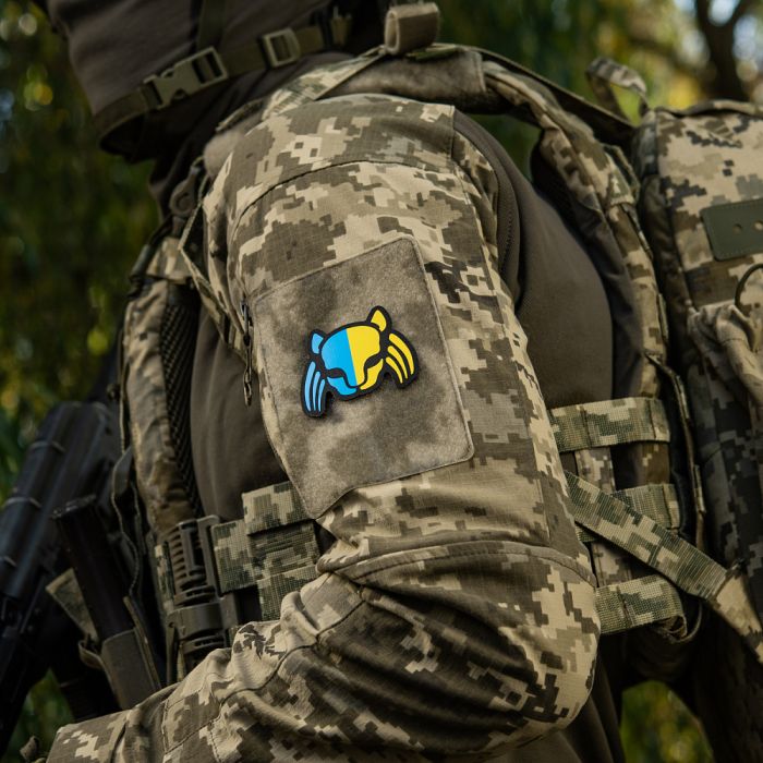 M-Tac нашивка Cat Predator Black/Yellow/Blue