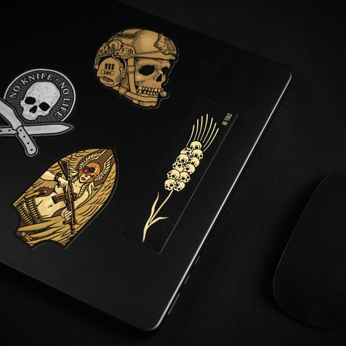 M-Tac наклейка Колосок (Черепа) Black