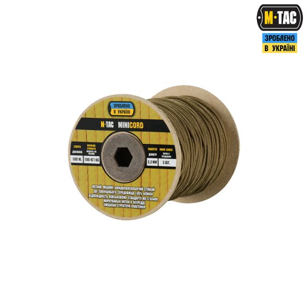 M-Tac паракорд Minicord 100m Coyote