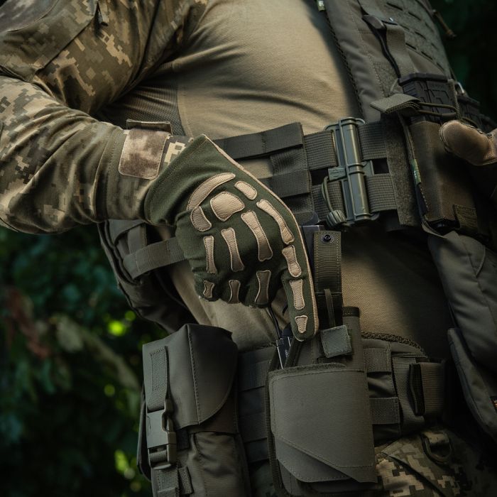 M-Tac рукавички Skeleton Nomex Olive/Coyote