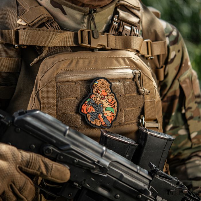 M-Tac нашивка Тигр Зелений скотч PVC coyote