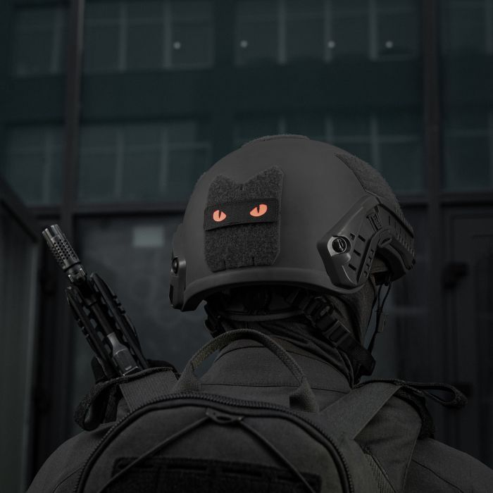 M-Tac нашивка Cat Eyes Laser Cut Black/Red/GID