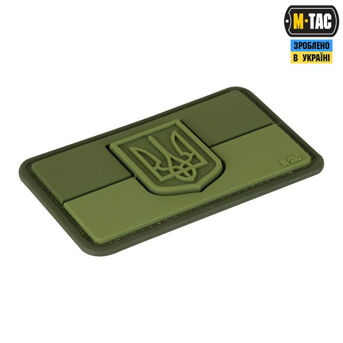 M-Tac нашивка прапор України з гербом PVC Olive