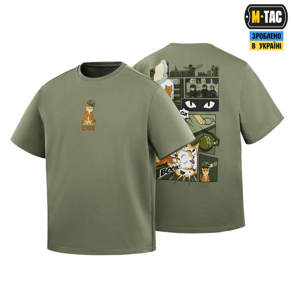 M-Tac футболка Orange Cat Cotton Hard Light Olive