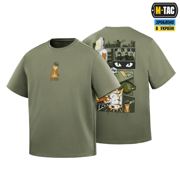 M-Tac футболка Orange Cat Cotton Hard Light Olive