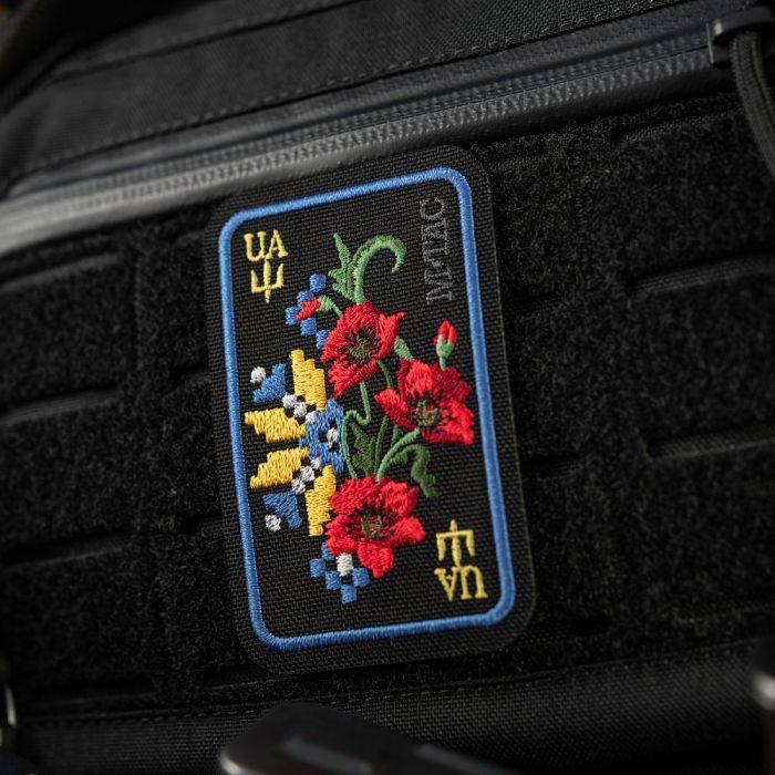M-Tac нашивка Орнамент Мак (вишивка) Black/Yellow/Blue