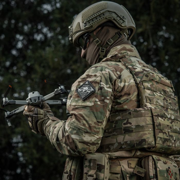 M-Tac нашивка Drones Zone PVC Black