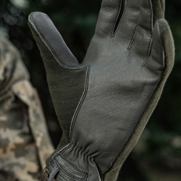 M-Tac рукавички Nomex Sport Leather Olive