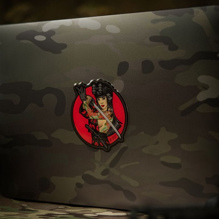 M-Tac наклейка об'ємна Tactical girl №3 Череп на плечі