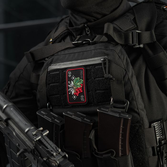 M-Tac нашивка Орнамент Калина (вишивка) Black/Red