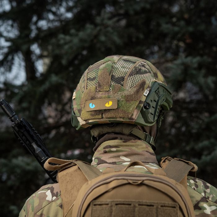 M-Tac нашивка Cat Eyes Laser Cut Coyote/Yellow/Blue/GID