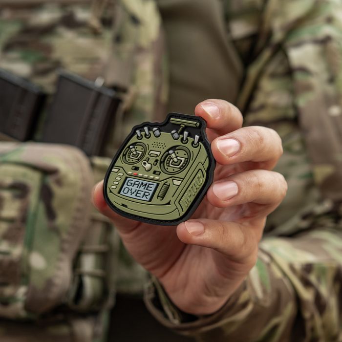 M-Tac нашивка пульт FPV олива (PVC)