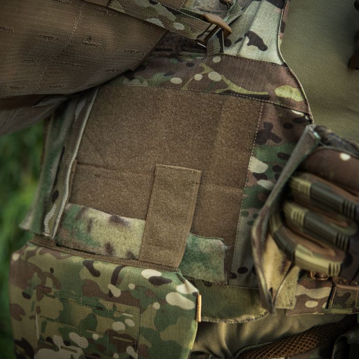 M-Tac фартух протиуламковий з балістичним пакетом 1 клас (BRONYX) Laser Cut Multicam