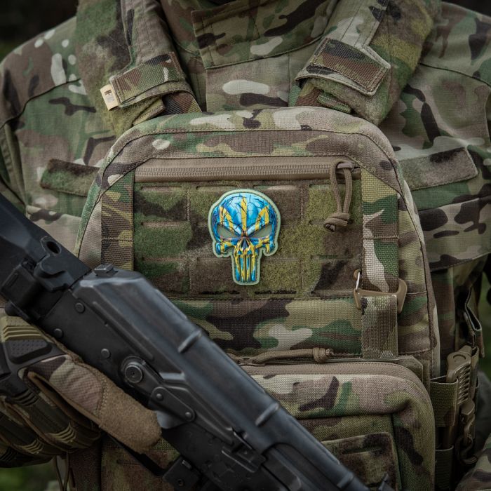 Нашивка Punisher Тризуб GID