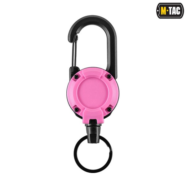 M-Tac карабин зі шнуром для ключів Pink