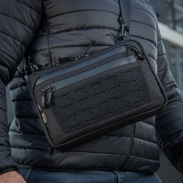 M-Tac сумка Admin Bag Medium Elite з липучкою Hex Black