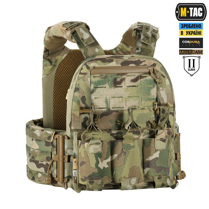 M-Tac плитоноска Cuirass Elite 2 клас захисту (розмір плити M) Multicam
