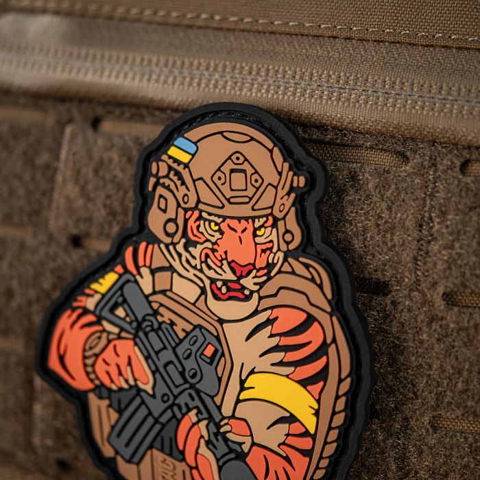 M-Tac нашивка Тигр Жовтий скотч PVC coyote