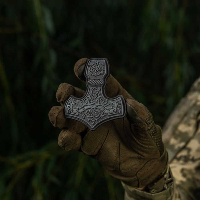 M-Tac нашивка Mjölnir Large PVC Grey