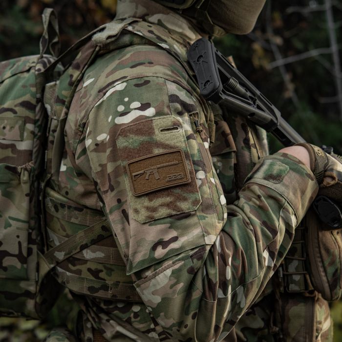 M-Tac нашивка AR-15 Velcro/PVC Coyote