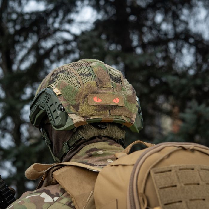 M-Tac нашивка Cat Eyes Laser Cut Coyote/Red/GID