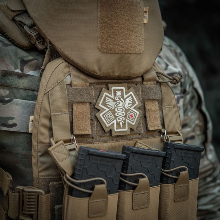 M-Tac нашивка Paramedic (вишивка) Coyote