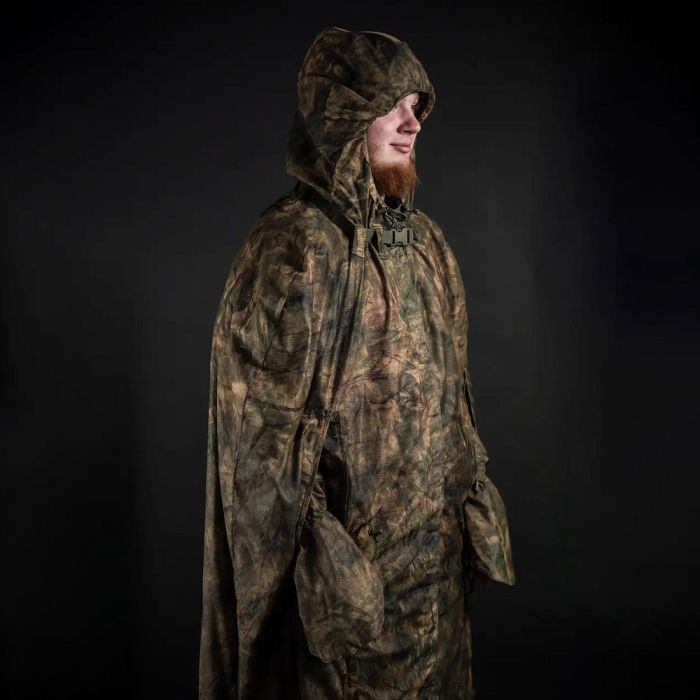 Балістика Антитепловізійне пончо-плащ "Чугайстер" (Камуфляж "Хащі")