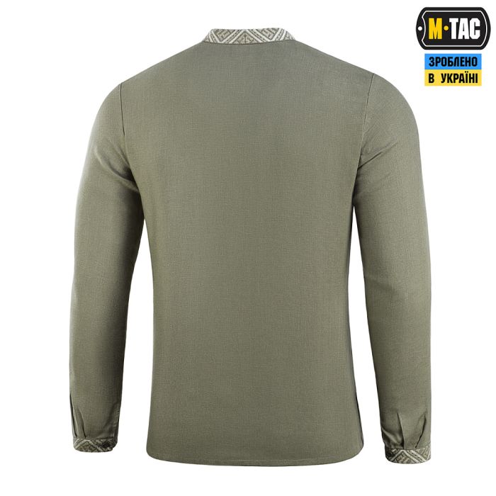 M-Tac вишиванка 100% льон тип 2 олива