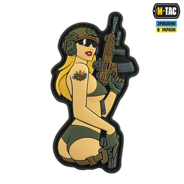 M-Tac нашивка Tactical girl №4 PVC Blonde