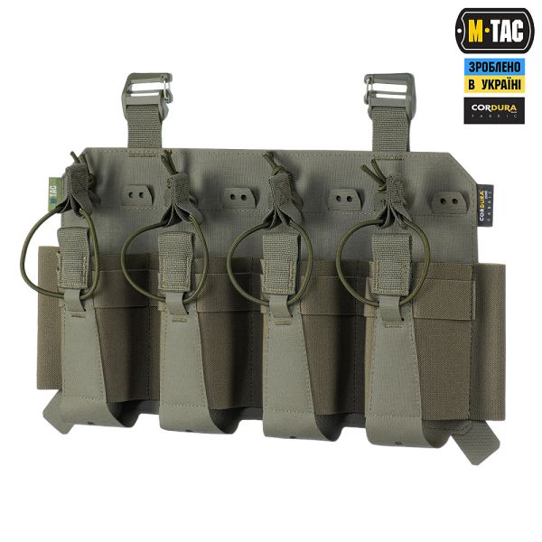 M-Tac передня панель для чохла бронежилета Sturm на 4 магазина Ranger Green