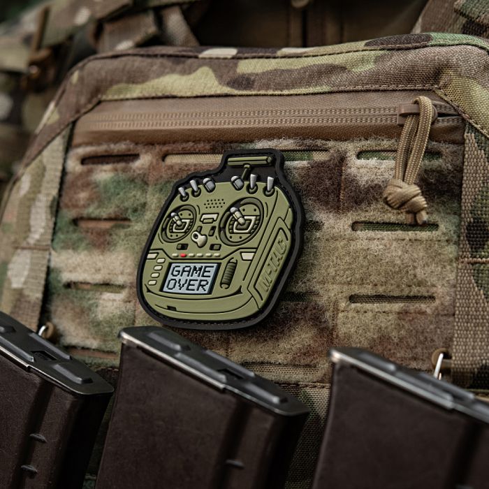 M-Tac нашивка пульт FPV олива (PVC)