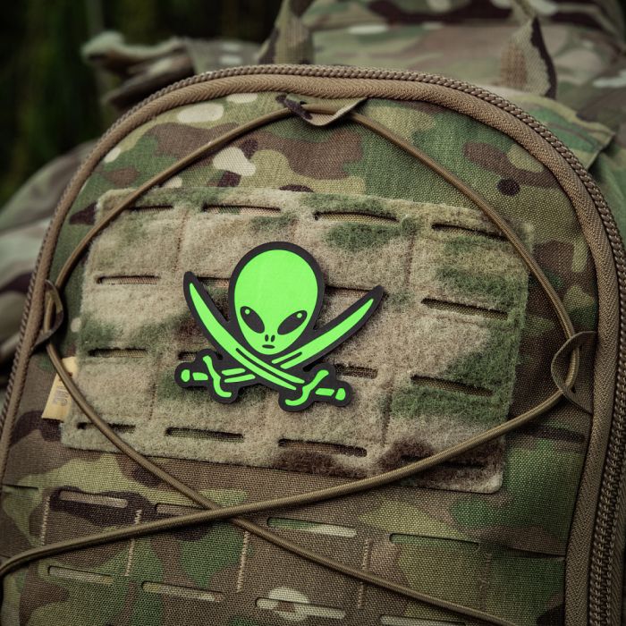M-Tac нашивка НЛО оператор GID Black/Green