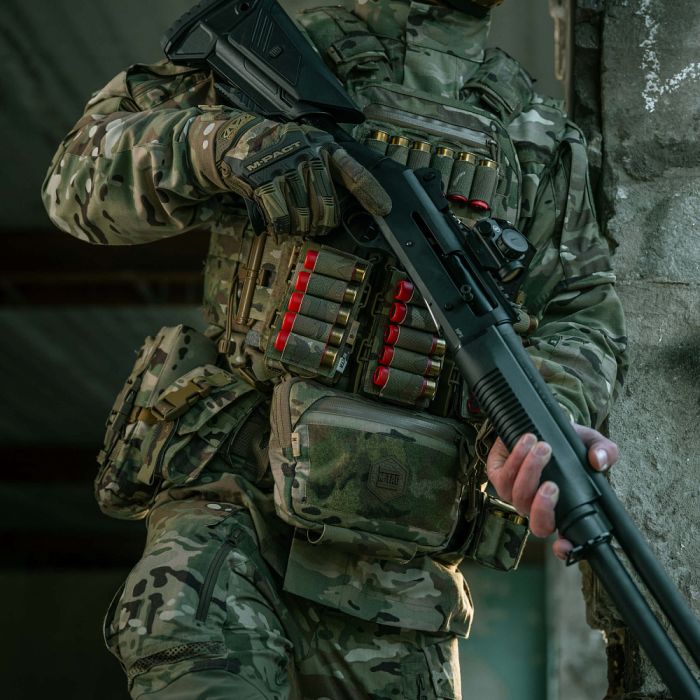 M-Tac патронташ на липучці для набоїв 12 калібру Multicam