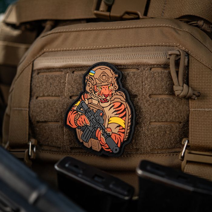M-Tac нашивка Тигр Жовтий скотч PVC coyote