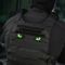 M-Tac нашивка Tiger Eyes Laser Cut (пара) Black/Green/GID