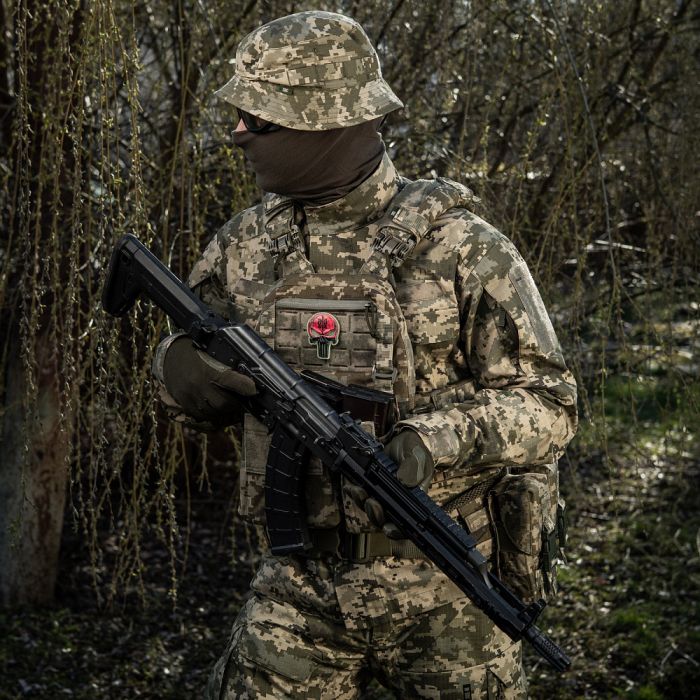 Нашивка Punisher Червоний GID