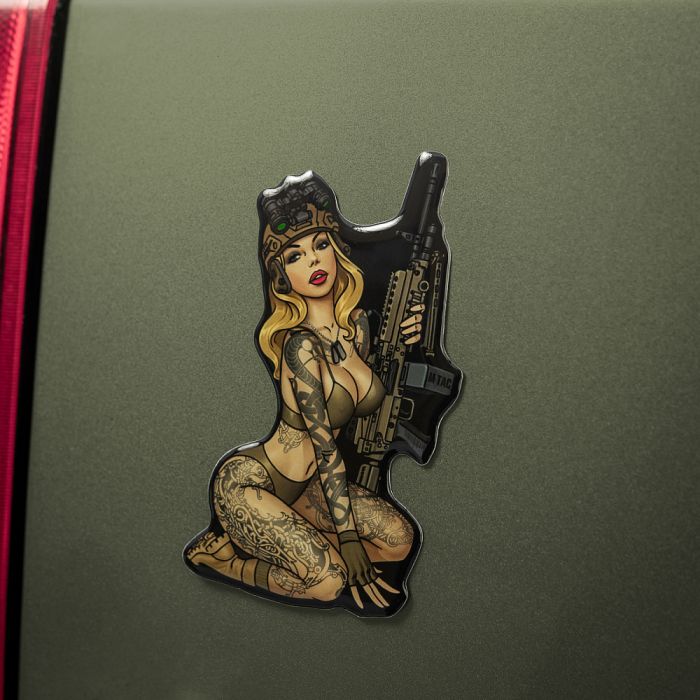 M-Tac наклейка об'ємна Tactical girl №5 Skandinavik