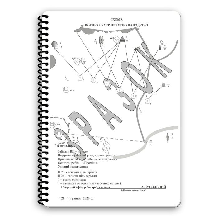 Ecopybook Tactical Блокнот Старшого офіцера батареї