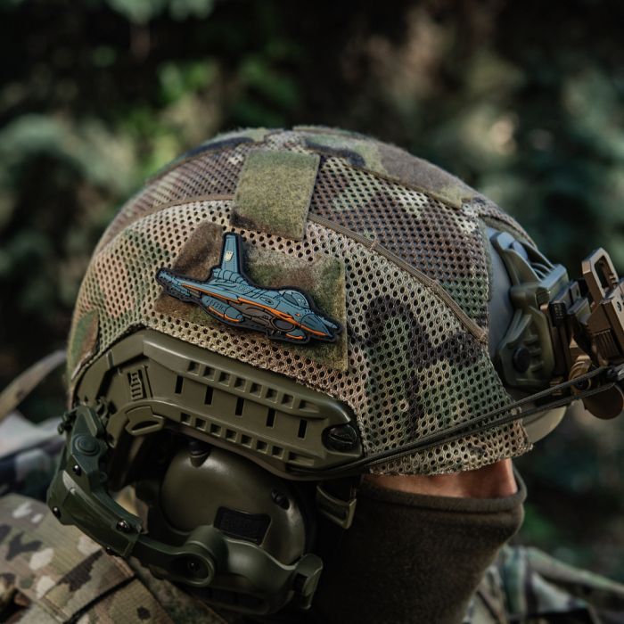 M-Tac нашивка F-16 PVC Blue