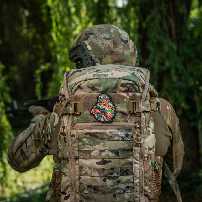 M-Tac нашивка Тигр Зелений скотч PVC MC