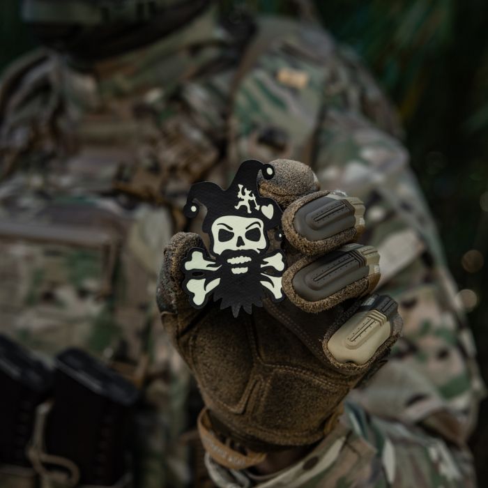 M-Tac нашивка Посміхнись Black/GID