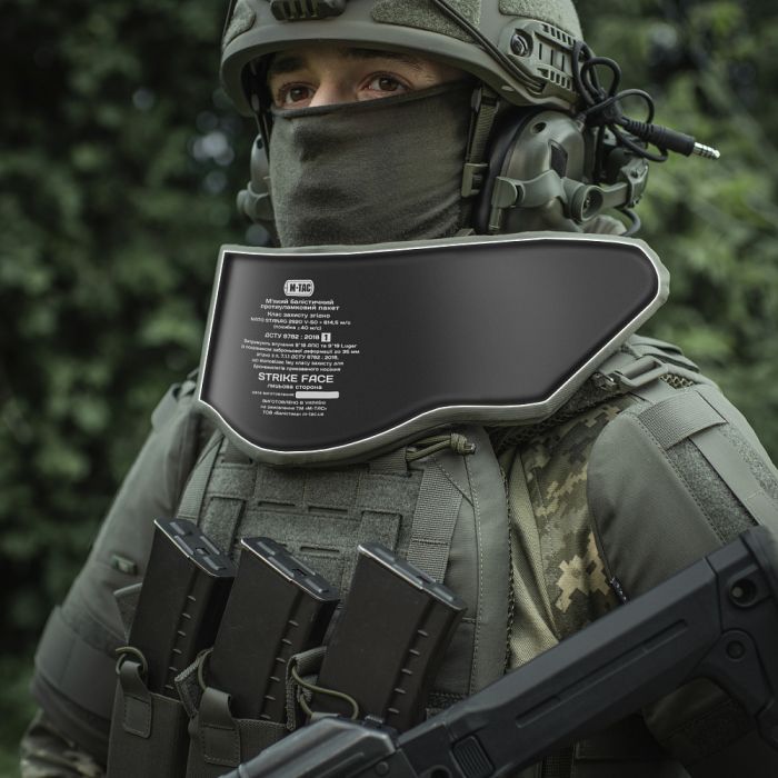 M-Tac Горжет сумісний з активними навушниками 1 клас захисту Elite Ranger Green