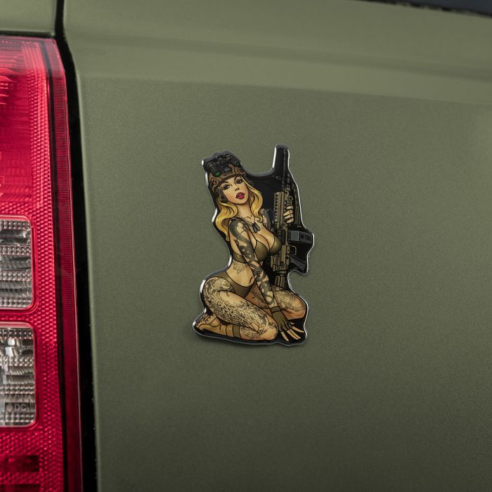 M-Tac наклейка об'ємна Tactical girl №5 Skandinavik