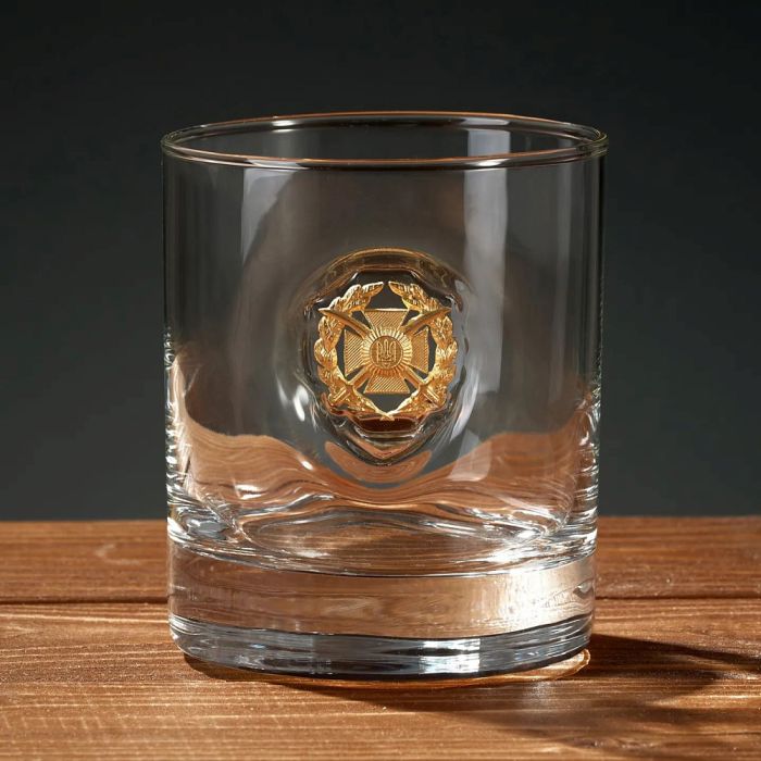 Gun And Fun стакан для віскі з емблемою ЗСУ