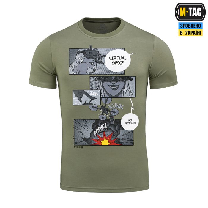 M-Tac футболка Comics Drone Girl Light Olive