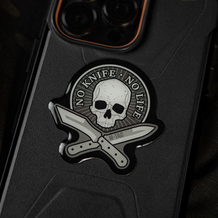 M-Tac наклейка об'ємна No Knife - No Life