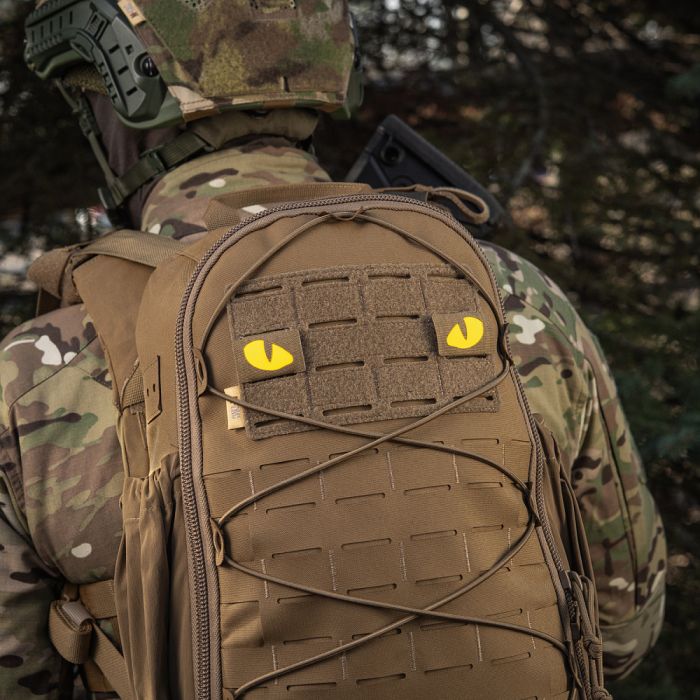 M-Tac нашивка Tiger Eyes Laser Cut (пара) Coyote/Yellow/GID