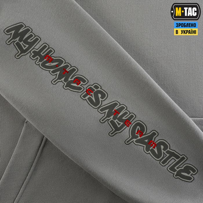 M-Tac кофта Hoodie My Home is my Castle Oversize Hard Light Grey